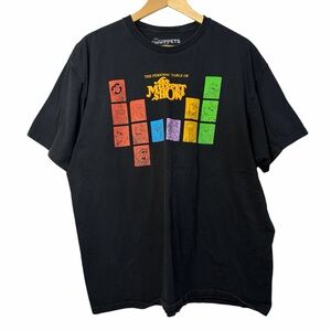 Disney Muppets Periodic Table Graphic T Shirt Black XL